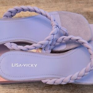 Women's lisa vicky Lavender Sandals nib size 8